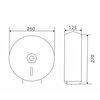 Dispensador de toallas de papel higiénico de pared de acero inoxidable 304 8805