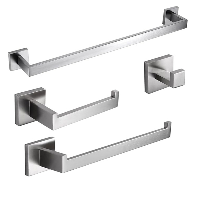 El hardware cepillado 304 de los accesorios del cuarto de baño del acero inoxidable fija 77000S