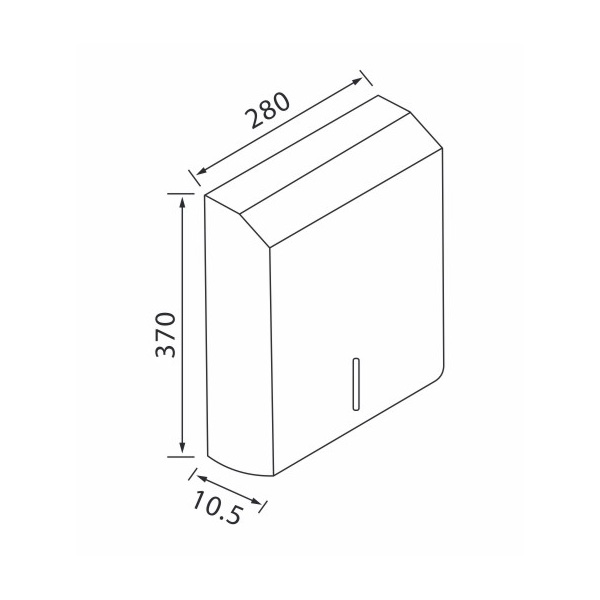 Soporte para toallas de papel de acero inoxidable